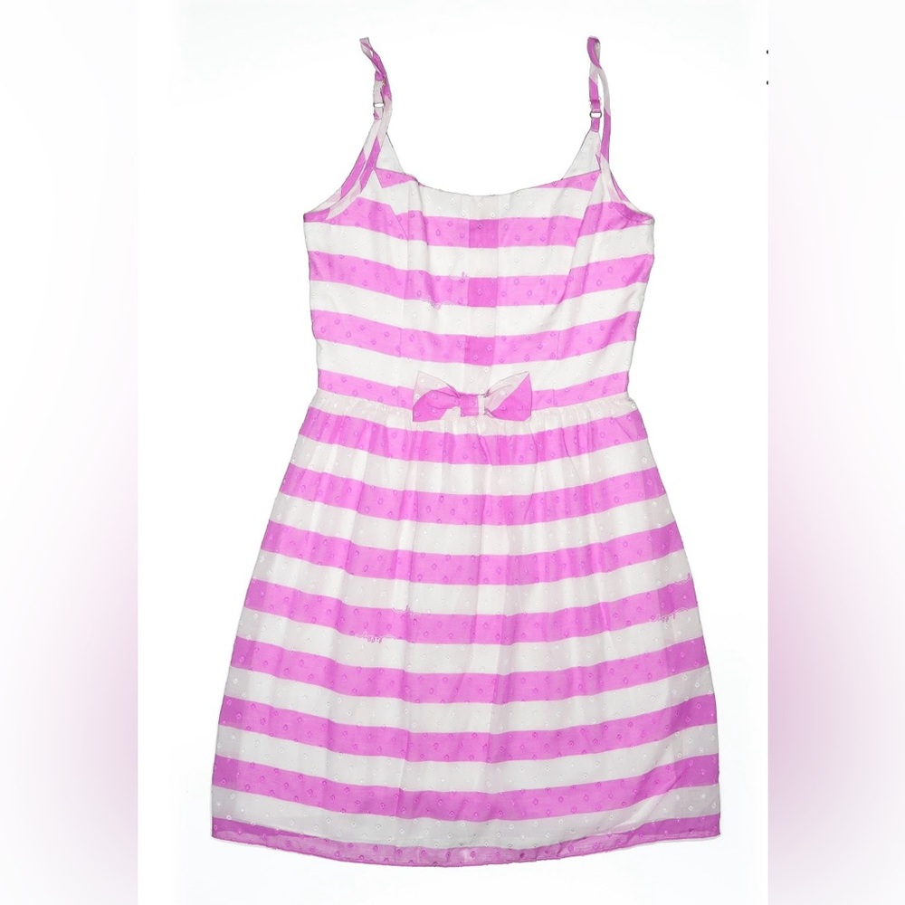 Lilly Pulitzer Antonia Striped Swiss Dot Dress. Size 2.